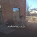 Пескоструйная очистка кирпича